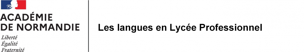 Les langues en LP Académie de Normandie